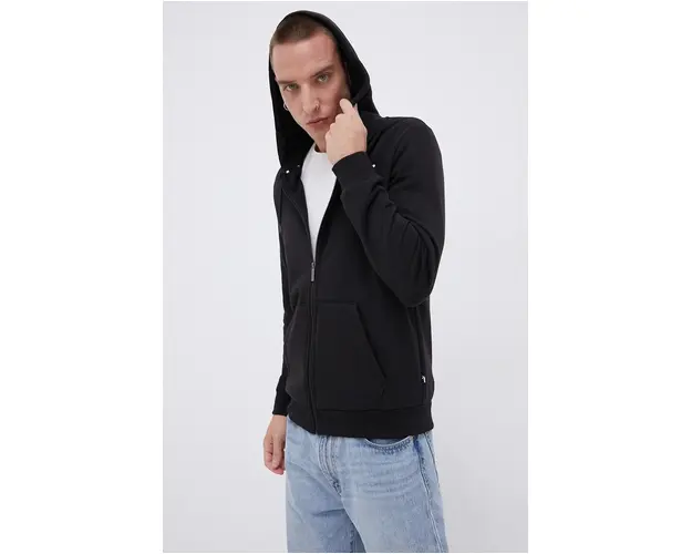 Puma Bluza 586702 barbati, culoarea negru, material neted