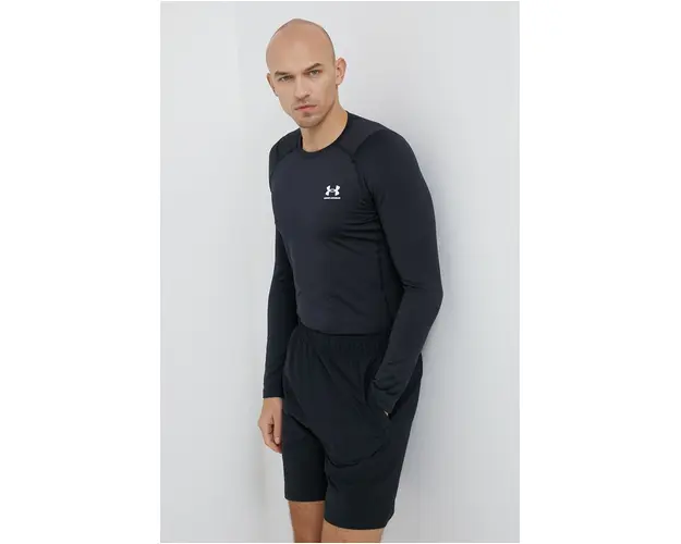 Under Armour Longsleeve 1366068 barbati, culoarea negru, material neted