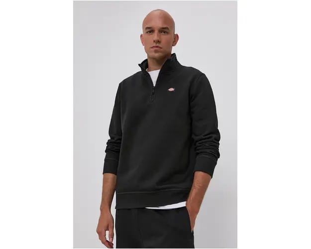 Dickies Bluza barbati, culoarea negru, material neted