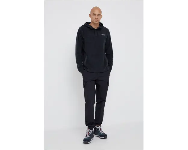 Columbia Bluza barbati, culoarea negru, material neted
