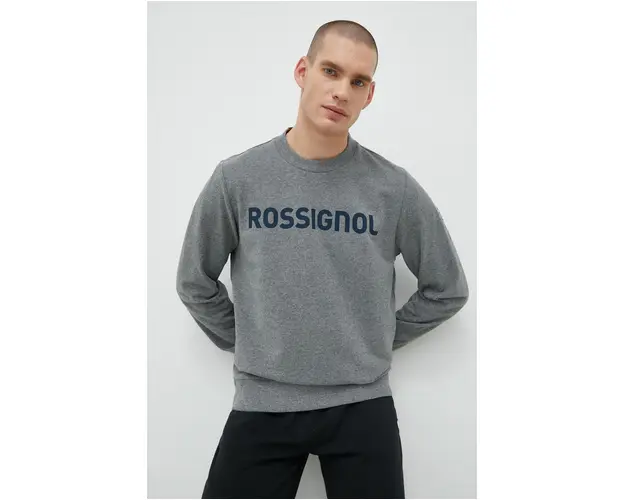 Rossignol bluza barbati, culoarea gri, cu imprimeu