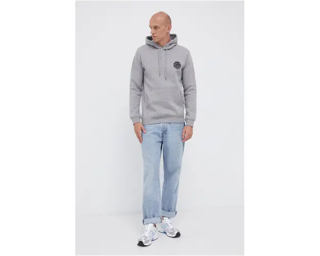Rip Curl Bluza barbati, culoarea gri, melanj