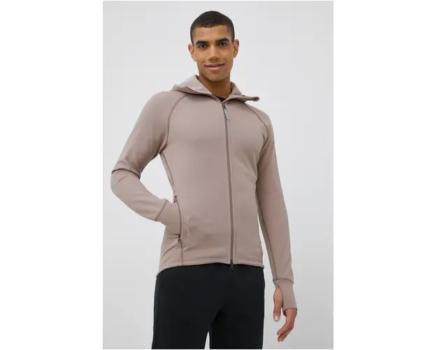 Houdini hanorac Mono Air barbati, culoarea bej, neted