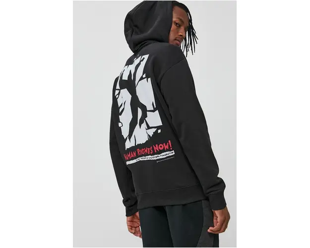 Reebok Classic Bluza H65683 culoarea negru, cu imprimeu