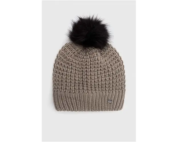 Helly Hansen caciula culoarea gri, din tricot gros