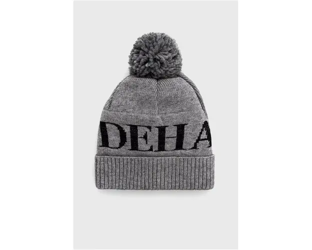 Deha Caciula culoarea gri, din tricot gros