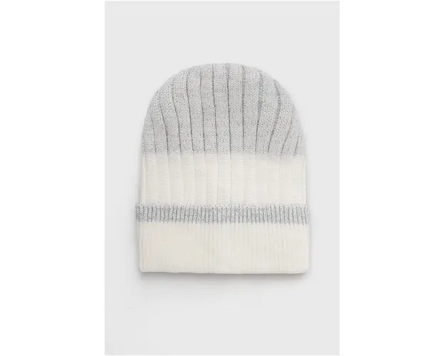 Deha Caciula culoarea alb, din tricot gros