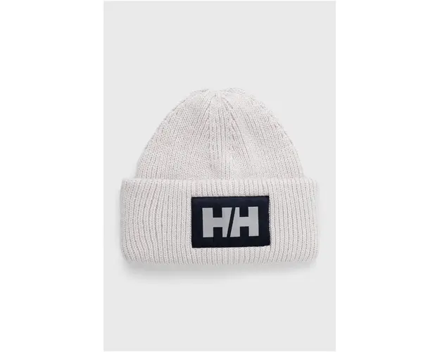 Helly Hansen caciula HH BOX BEANIE culoarea gri, din tricot gros 53648