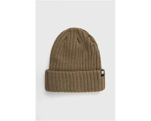 DC caciula culoarea maro, din tricot gros