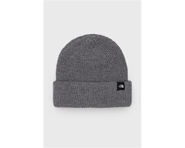 The North Face Caciula culoarea gri, din tricot gros