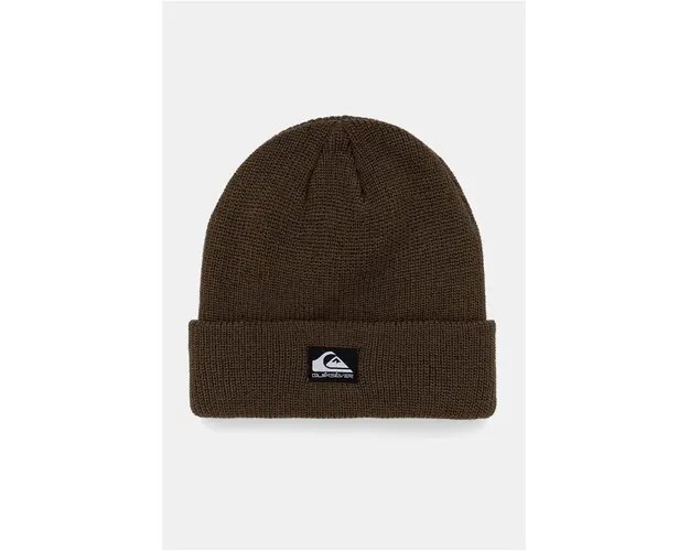 Quiksilver caciula culoarea verde, din tricot gros