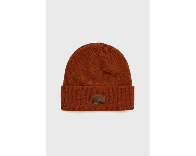 Quiksilver caciula culoarea maro, din tesatura neteda