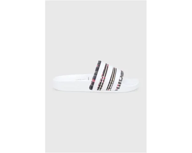 Adidas Originals Papuci H00569 femei, culoarea alb