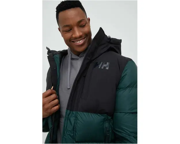 Helly Hansen geaca sport ACTIVE PUFFY LONG JACKET culoarea verde 53522