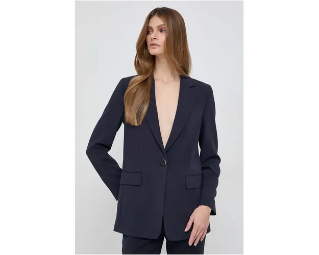 BOSS sacou culoarea bleumarin, un singur rand de nasturi, uni 50457442