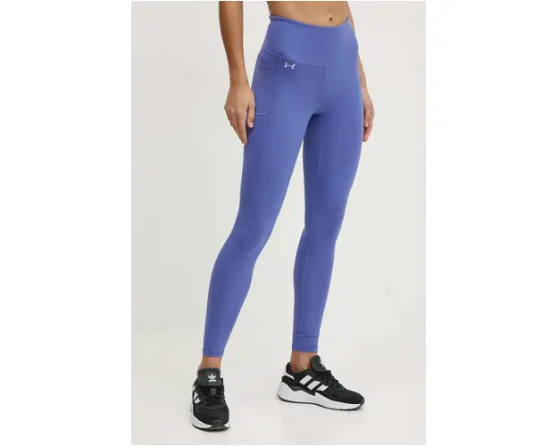 Under Armour leggins de antrenament Motion culoarea violet, neted, 1361109