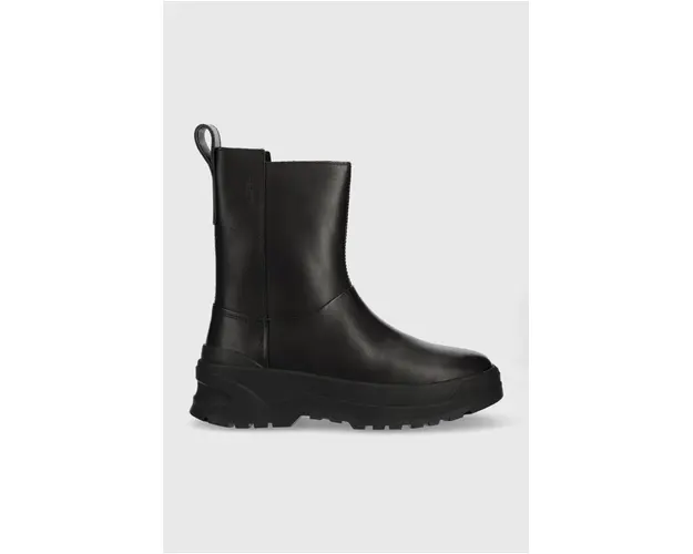 Vagabond Shoemakers cizme de piele Maxime femei, culoarea negru, cu platforma, izolare usoara