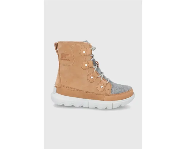 Sorel bocanci de piele SOREL EXPLOER II culoarea bej