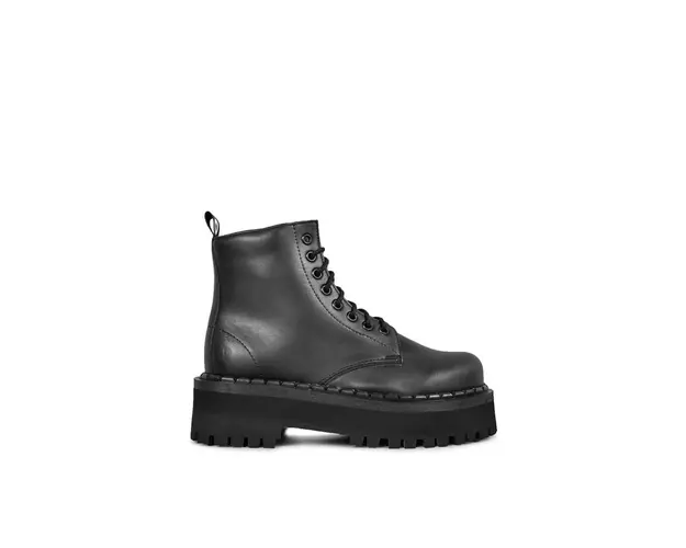 Altercore Pantofi 653 femei, culoarea negru, cu platforma