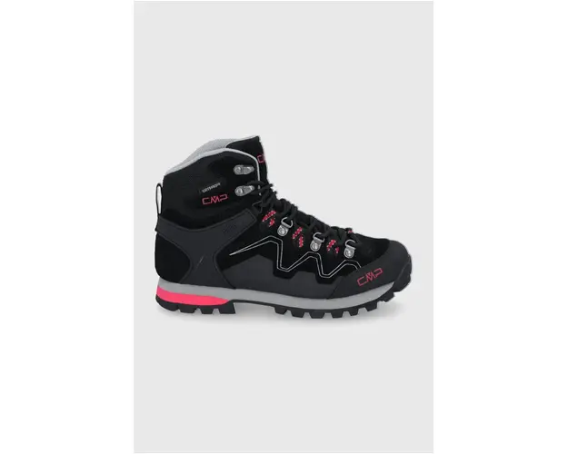 CMP Pantofi de piele intoarsa femei, culoarea negru, izolare usoara