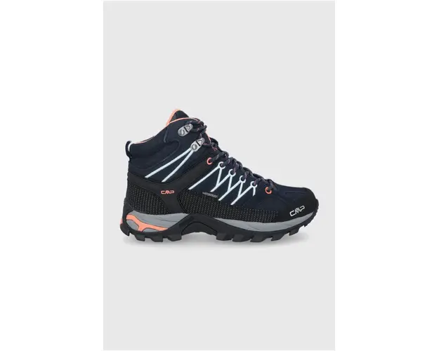 CMP pantofi RIGEL MID WMN TREKKING SHOE WP femei, culoarea albastru marin