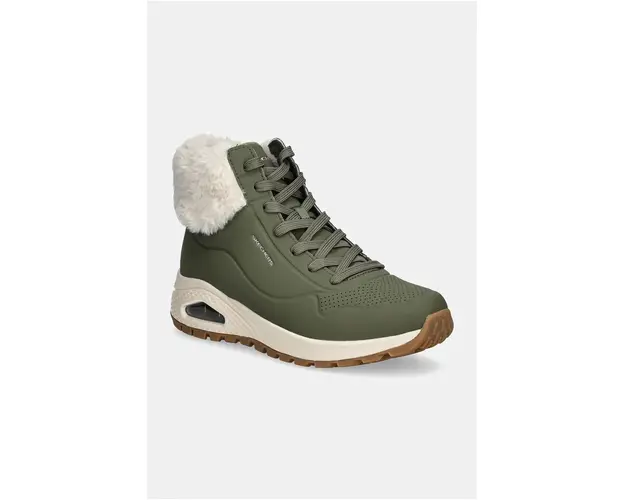 Skechers cizme de iarna culoarea verde