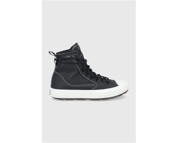 Converse tenisi de piele culoarea negru 168863C.BLACK-BLACK