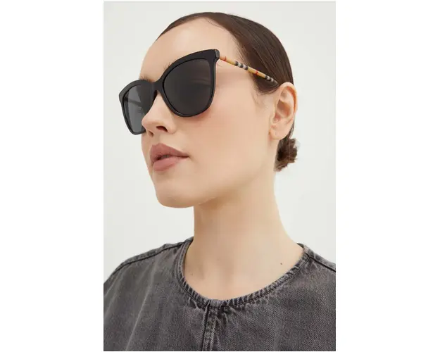 Burberry ochelari de soare femei, culoarea negru