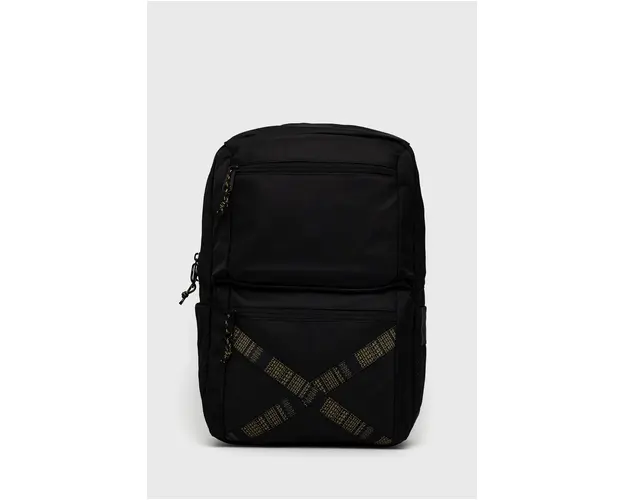 Caterpillar Rucsac culoarea negru, mare, cu imprimeu