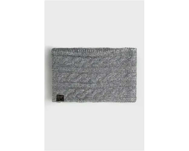 Superdry Fular din amestec de lana culoarea gri, melanj