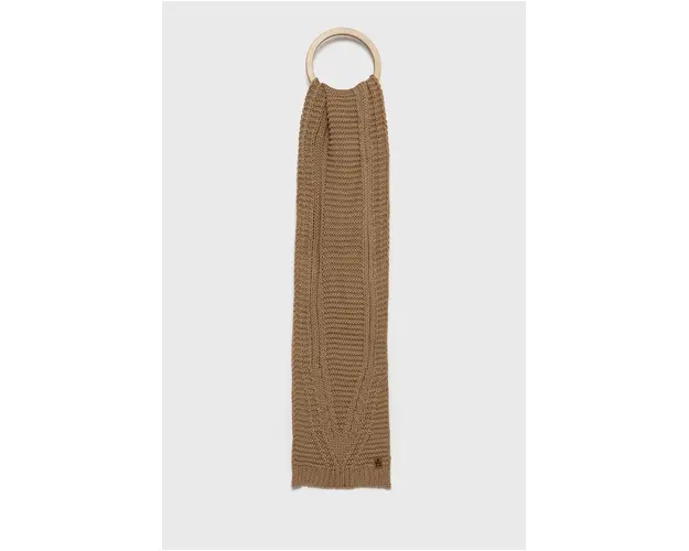 Jail Jam Fular Ren femei, culoarea maro, material neted