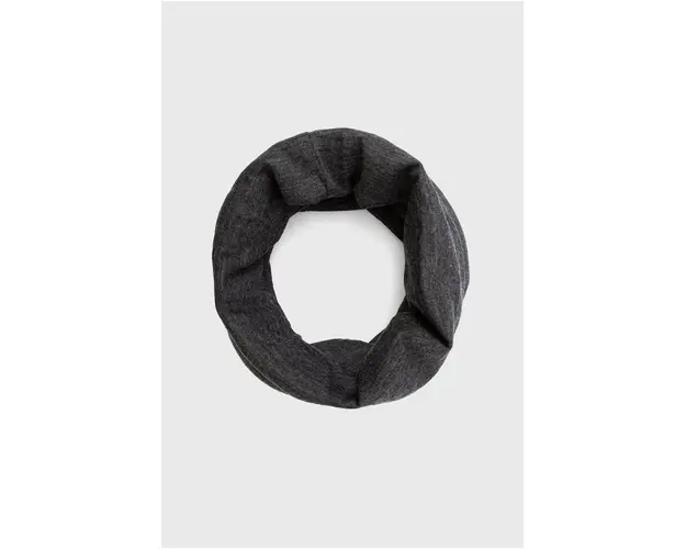 Icebreaker Fular de lana culoarea gri, material neted