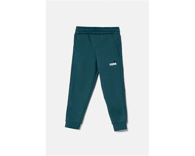 Puma pantaloni copii culoarea verde, melanj
