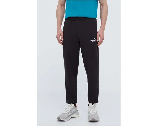 Puma pantaloni de trening culoarea negru, neted