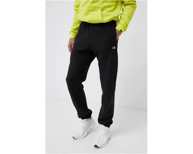 Champion Pantaloni 216540 barbati, culoarea negru, cu imprimeu 216540