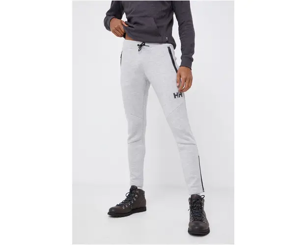 Helly Hansen Pantaloni barbati, culoarea gri, material neted