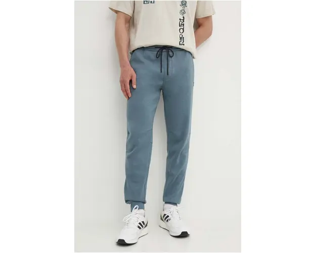 Rip Curl pantaloni de trening culoarea gri, neted