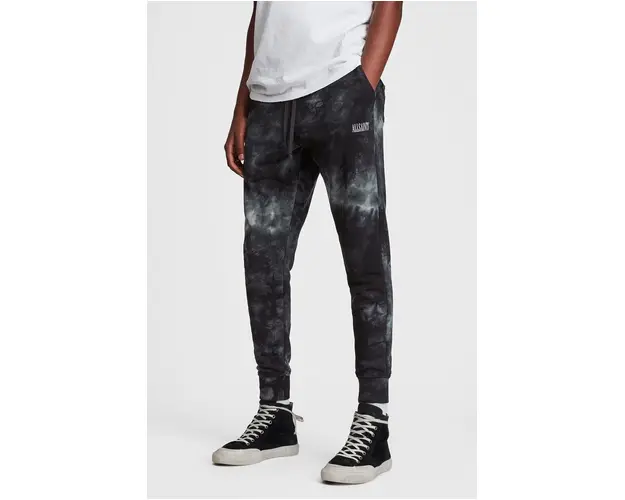 AllSaints Pantaloni barbati, culoarea gri, modelator