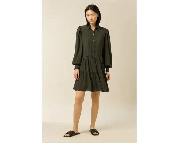 Ivy & Oak Rochie Marla culoarea verde, mini, oversize