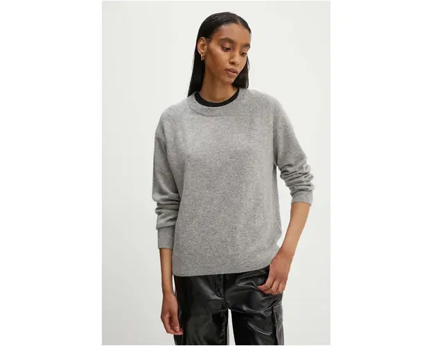 Samsoe Samsoe pulover de casmir culoarea gri, light