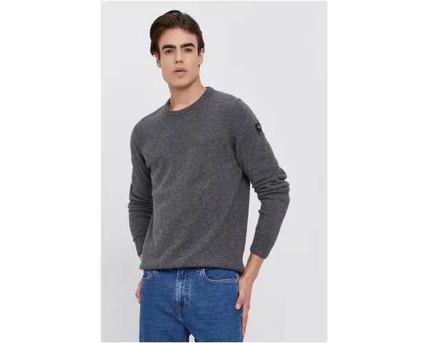 Paul&Shark Pulover de lana barbati, culoarea gri, light