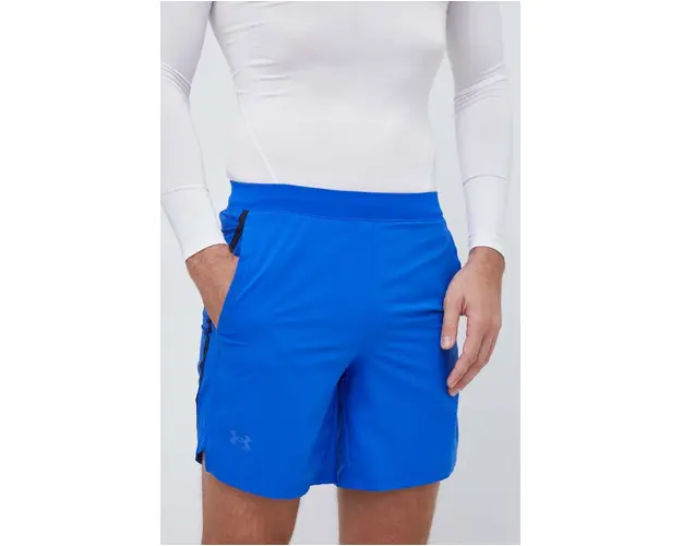 Under Armour pantaloni scurti de alergare Launch culoarea negru