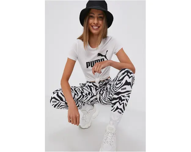 Puma Tricou din bumbac 586774 culoarea alb