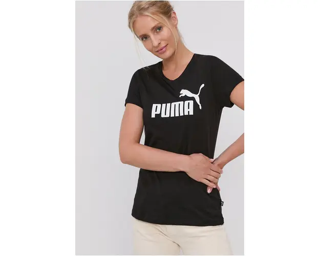 Puma Tricou din bumbac 586774 culoarea negru