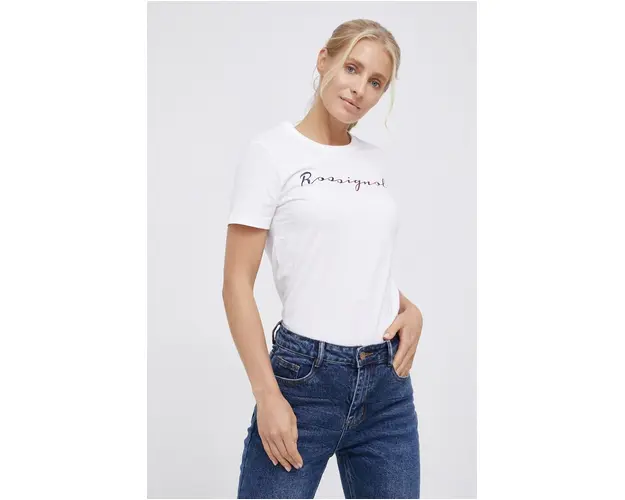 Rossignol Tricou din bumbac culoarea alb