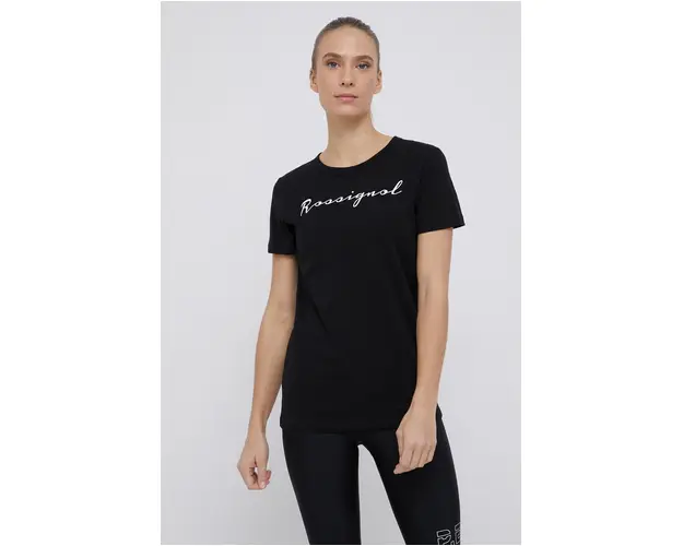 Rossignol Tricou din bumbac culoarea negru