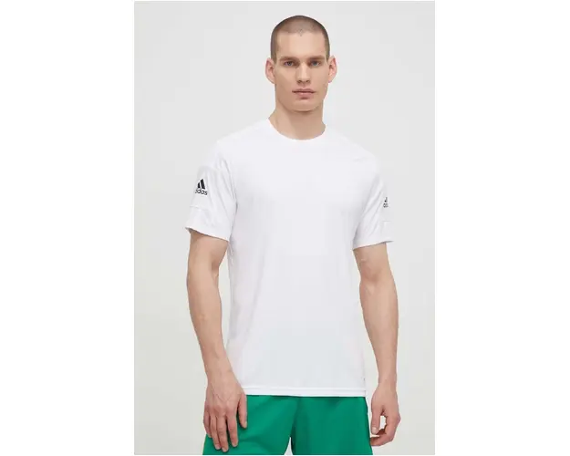 adidas Performance tricou GN5726 barbati, culoarea alb, material uni GN5726