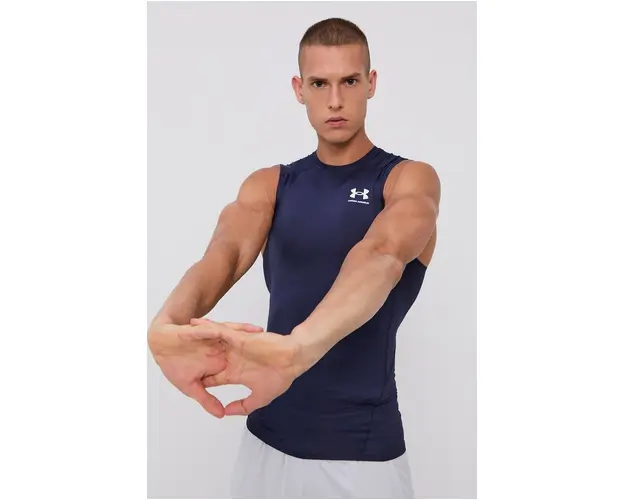 Under Armour Tricou 1361522 barbati, culoarea albastru marin