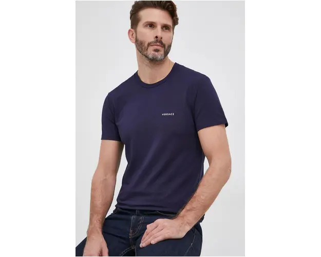 Versace tricou barbati, culoarea alb, uni