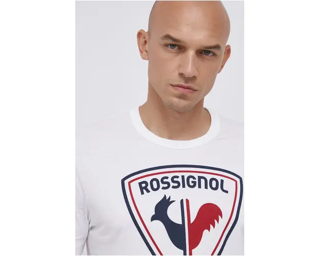 Rossignol Tricou din bumbac culoarea alb, cu imprimeu